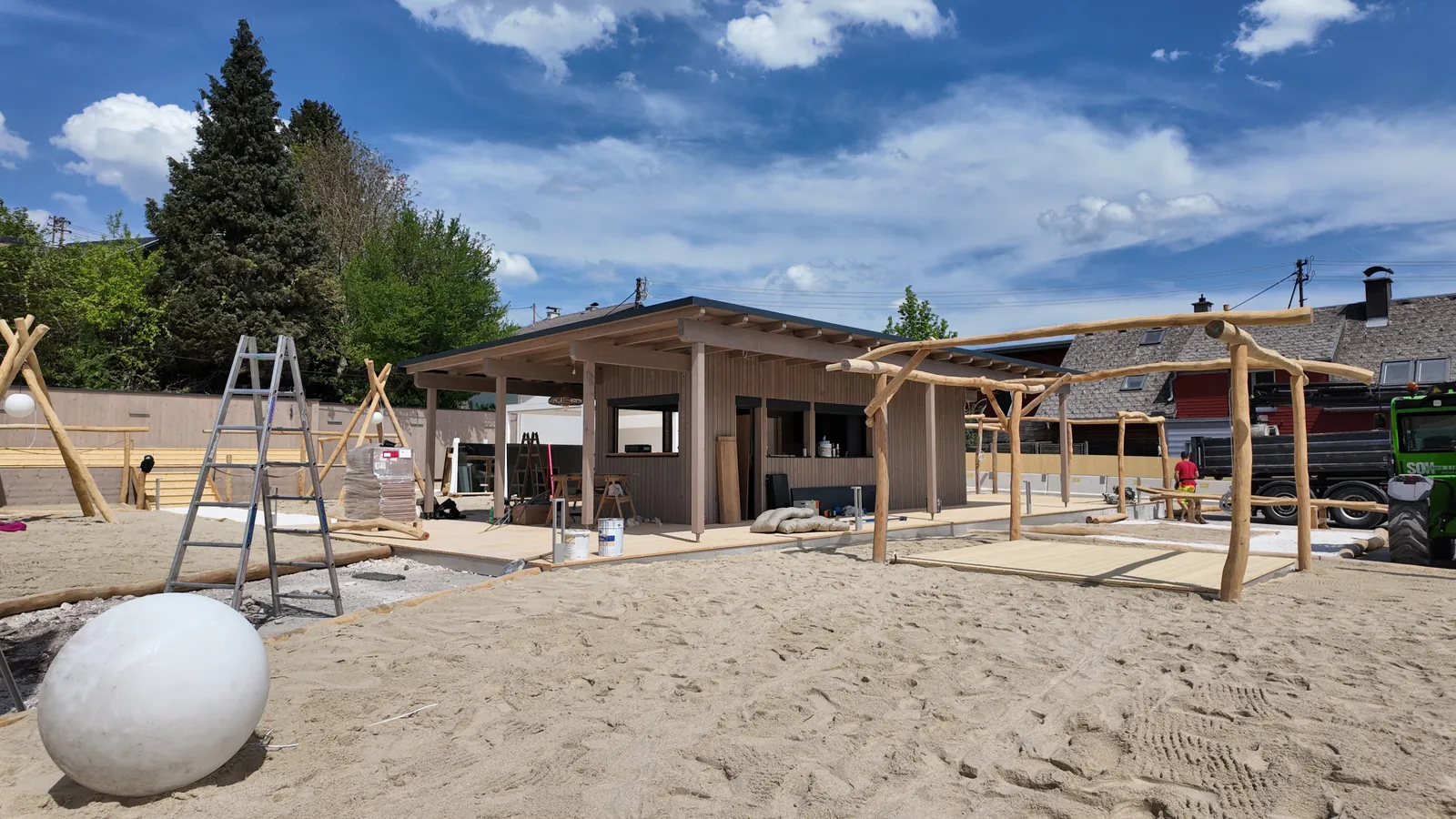 Broooklyn Bay im Bau: Sandstrand-Areal entsteht