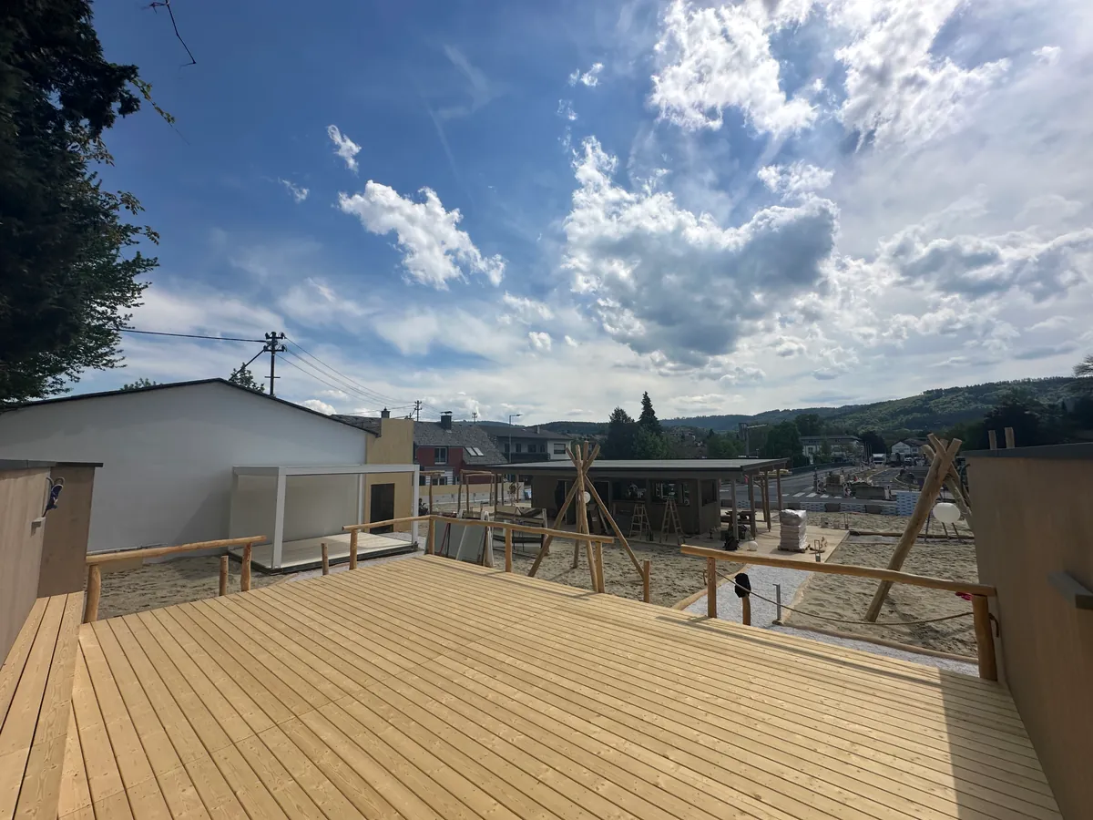 Broooklyn Bay im Bau: Rohbau der Bar